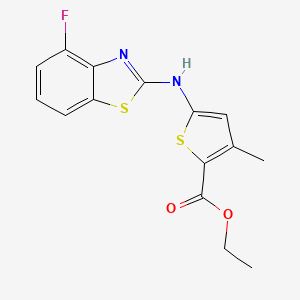 Ethyl 5-[(4-fluoro-1,3-benzothiazol-2-yl)amino]-3-methylthiophene-2-carboxylate