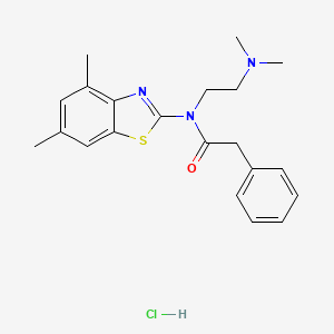 N-(2-(dimethylamino)ethyl)-N-(4,6-dimethylbenzo[d]thiazol-2-yl)-2-phenylacetamide hydrochloride