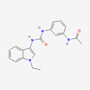 N-(3-(3-(1-ethyl-1H-indol-3-yl)ureido)phenyl)acetamide