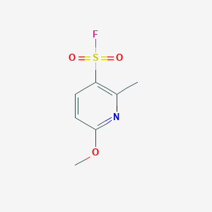 molecular formula C7H8FNO3S B2717581 6-Methoxy-2-methylpyridine-3-sulfonyl fluoride CAS No. 2305255-20-1