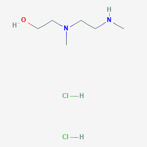 molecular formula C6H18Cl2N2O B2717599 2-{Methyl[2-(methylamino)ethyl]amino}ethan-1-ol dihydrochloride CAS No. 1989672-81-2