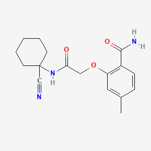 molecular formula C17H21N3O3 B2717605 2-{[(1-Cyanocyclohexyl)carbamoyl]methoxy}-4-methylbenzamide CAS No. 1119368-94-3