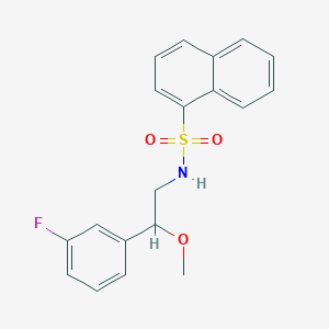 N-[2-(3-fluorophenyl)-2-methoxyethyl]naphthalene-1-sulfonamide