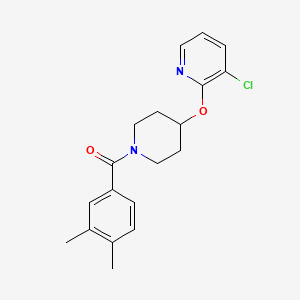 (4-((3-Chloropyridin-2-yl)oxy)piperidin-1-yl)(3,4-dimethylphenyl)methanone