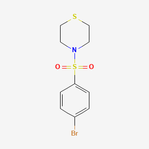 molecular formula C10H12BrNO2S2 B2717644 4-(4-Bromophenyl)sulfonylthiomorpholine CAS No. 223555-81-5