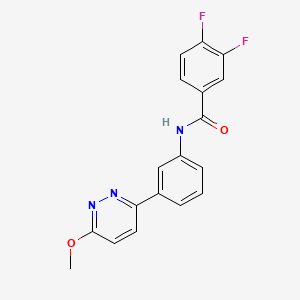 3,4-difluoro-N-[3-(6-methoxypyridazin-3-yl)phenyl]benzamide