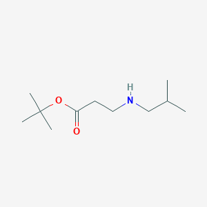 molecular formula C11H23NO2 B2717652 tert-Butyl 3-[(2-methylpropyl)amino]propanoate CAS No. 175071-95-1