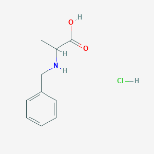 molecular formula C10H14ClNO2 B2717660 2-(Benzylamino)propanoic acid hydrochloride CAS No. 1396964-66-1