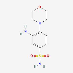 molecular formula C10H15N3O3S B2717672 3-氨基-4-吗啉-4-基苯磺酰胺 CAS No. 41817-99-6
