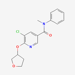 5-chloro-N-methyl-N-phenyl-6-((tetrahydrofuran-3-yl)oxy)nicotinamide