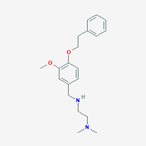 molecular formula C20H28N2O2 B271768 N-[2-(dimethylamino)ethyl]-N-[3-methoxy-4-(2-phenylethoxy)benzyl]amine 