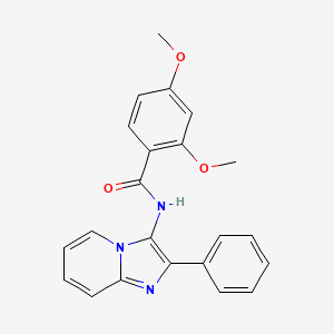 molecular formula C22H19N3O3 B2717694 2,4-dimethoxy-N-(2-phenylimidazo[1,2-a]pyridin-3-yl)benzamide CAS No. 850930-88-0