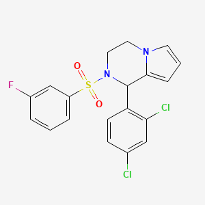 1-(2,4-dichlorophenyl)-2-(3-fluorobenzenesulfonyl)-1H,2H,3H,4H-pyrrolo[1,2-a]pyrazine