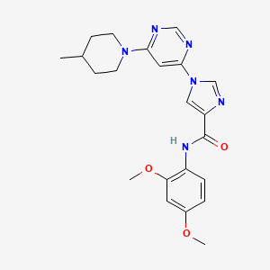 N~4~-(2,4-dimethoxyphenyl)-1-[6-(4-methylpiperidino)-4-pyrimidinyl]-1H-imidazole-4-carboxamide