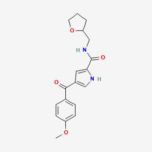 4-(4-methoxybenzoyl)-N-(tetrahydro-2-furanylmethyl)-1H-pyrrole-2-carboxamide