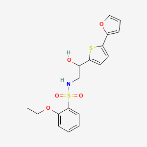 2-Ethoxy-N-[2-[5-(furan-2-yl)thiophen-2-yl]-2-hydroxyethyl]benzenesulfonamide