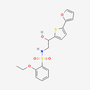 2-ethoxy-N-{2-[5-(furan-2-yl)thiophen-2-yl]-2-hydroxyethyl}benzene-1-sulfonamide