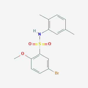 molecular formula C15H16BrNO3S B2717708 5-bromo-N-(2,5-dimethylphenyl)-2-methoxybenzenesulfonamide CAS No. 1178287-88-1