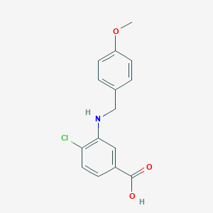 4-Chloro-3-[(4-methoxybenzyl)amino]benzoic acid