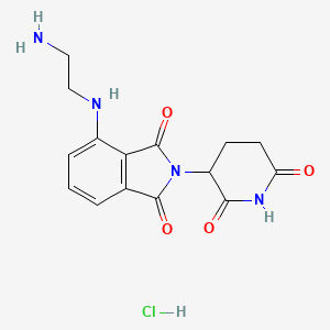 molecular formula C15H17ClN4O4 B2717715 Pomalidomide-C2-NH2 hydrochloride CAS No. 2305369-00-8
