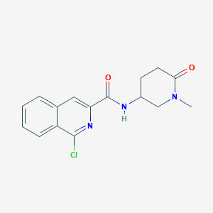 molecular formula C16H16ClN3O2 B2717719 1-chloro-N-(1-methyl-6-oxopiperidin-3-yl)isoquinoline-3-carboxamide CAS No. 1797558-24-7