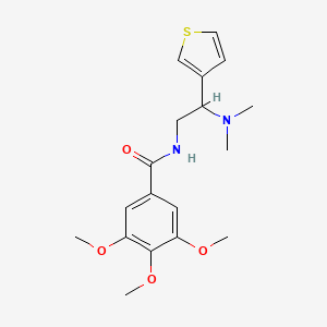 N-(2-(dimethylamino)-2-(thiophen-3-yl)ethyl)-3,4,5-trimethoxybenzamide