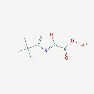 molecular formula C8H10LiNO3 B2717733 Lithium;4-tert-butyl-1,3-oxazole-2-carboxylate CAS No. 2253631-26-2