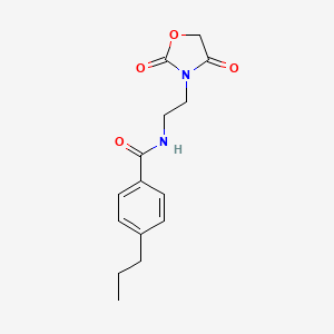 N-(2-(2,4-dioxooxazolidin-3-yl)ethyl)-4-propylbenzamide