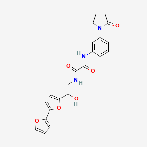N-(2-{[2,2'-bifuran]-5-yl}-2-hydroxyethyl)-N'-[3-(2-oxopyrrolidin-1-yl)phenyl]ethanediamide