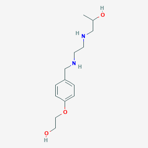 molecular formula C14H24N2O3 B271777 1-[(2-{[4-(2-Hydroxyethoxy)benzyl]amino}ethyl)amino]-2-propanol 