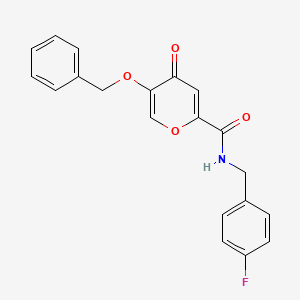 5-(benzyloxy)-N-(4-fluorobenzyl)-4-oxo-4H-pyran-2-carboxamide