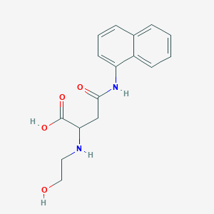 2-((2-Hydroxyethyl)amino)-4-(naphthalen-1-ylamino)-4-oxobutanoic acid