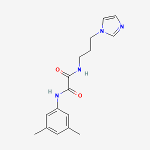 molecular formula C16H20N4O2 B2717801 N-(3,5-dimethylphenyl)-N'-[3-(1H-imidazol-1-yl)propyl]ethanediamide CAS No. 384815-49-0