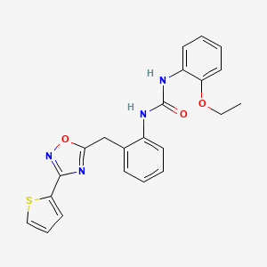 1-(2-Ethoxyphenyl)-3-(2-((3-(thiophen-2-yl)-1,2,4-oxadiazol-5-yl)methyl)phenyl)urea