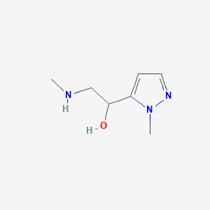 1-(1-methyl-1H-pyrazol-5-yl)-2-(methylamino)ethan-1-ol