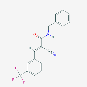 (E)-N-benzyl-2-cyano-3-[3-(trifluoromethyl)phenyl]prop-2-enamide