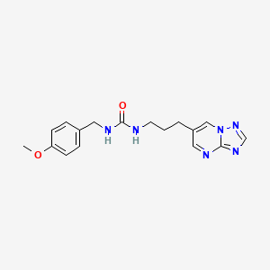 molecular formula C17H20N6O2 B2717815 1-(3-([1,2,4]Triazolo[1,5-a]pyrimidin-6-yl)propyl)-3-(4-methoxybenzyl)urea CAS No. 2034378-02-2