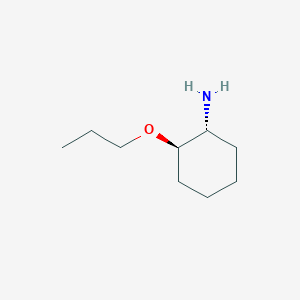 molecular formula C9H19NO B2717820 (1R,2R)-2-Propoxycyclohexan-1-amine CAS No. 2253632-57-2