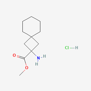 molecular formula C11H20ClNO2 B2717833 甲基-2-氨基螺[3.5]壬烷-2-羧酸乙酯盐酸盐 CAS No. 2411299-45-9