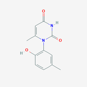 molecular formula C12H12N2O3 B2717842 1-(2-hydroxy-5-methylphenyl)-6-methylpyrimidine-2,4(1H,3H)-dione CAS No. 1242831-26-0