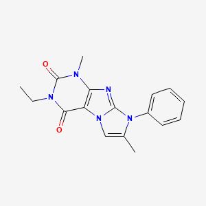 2-Ethyl-4,7-dimethyl-6-phenylpurino[7,8-a]imidazole-1,3-dione