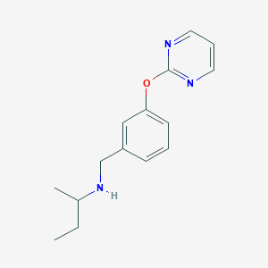 molecular formula C15H19N3O B271786 N-[3-(pyrimidin-2-yloxy)benzyl]butan-2-amine 