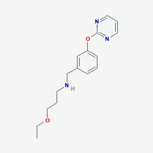 N-(3-ethoxypropyl)-N-[3-(2-pyrimidinyloxy)benzyl]amine