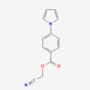 molecular formula C13H10N2O2 B2717878 氰甲基 4-(1H-吡咯-1-基)苯甲酸苄酯 CAS No. 439095-55-3
