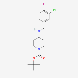 molecular formula C17H24ClFN2O2 B2717879 tert-Butyl 4-(3-chloro-4-fluorobenzylamino)piperidine-1-carboxylate CAS No. 1349716-10-4