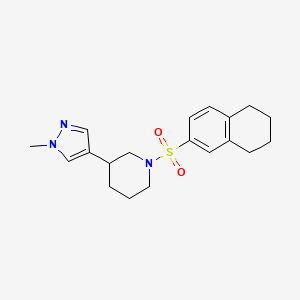 3-(1-Methylpyrazol-4-yl)-1-(5,6,7,8-tetrahydronaphthalen-2-ylsulfonyl)piperidine