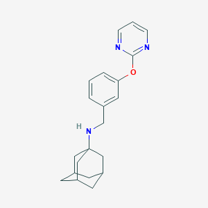 molecular formula C21H25N3O B271789 N-(1-adamantyl)-N-[3-(2-pyrimidinyloxy)benzyl]amine 