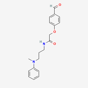 2-(4-formylphenoxy)-N-[3-(N-methylanilino)propyl]acetamide