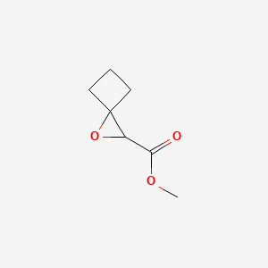 molecular formula C7H10O3 B2717925 甲酸甲酯1-氧代螺[2.3]己烷-2-羧酸甲酯 CAS No. 73039-82-4
