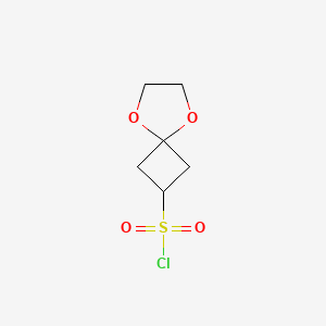 molecular formula C6H9ClO4S B2717929 5,8-Dioxaspiro[3.4]octane-2-sulfonyl chloride CAS No. 2580238-62-4